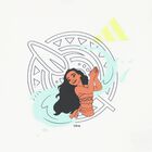 Younger Girls White & Lilac Moana Disney Shorts Set, 1, hi-res