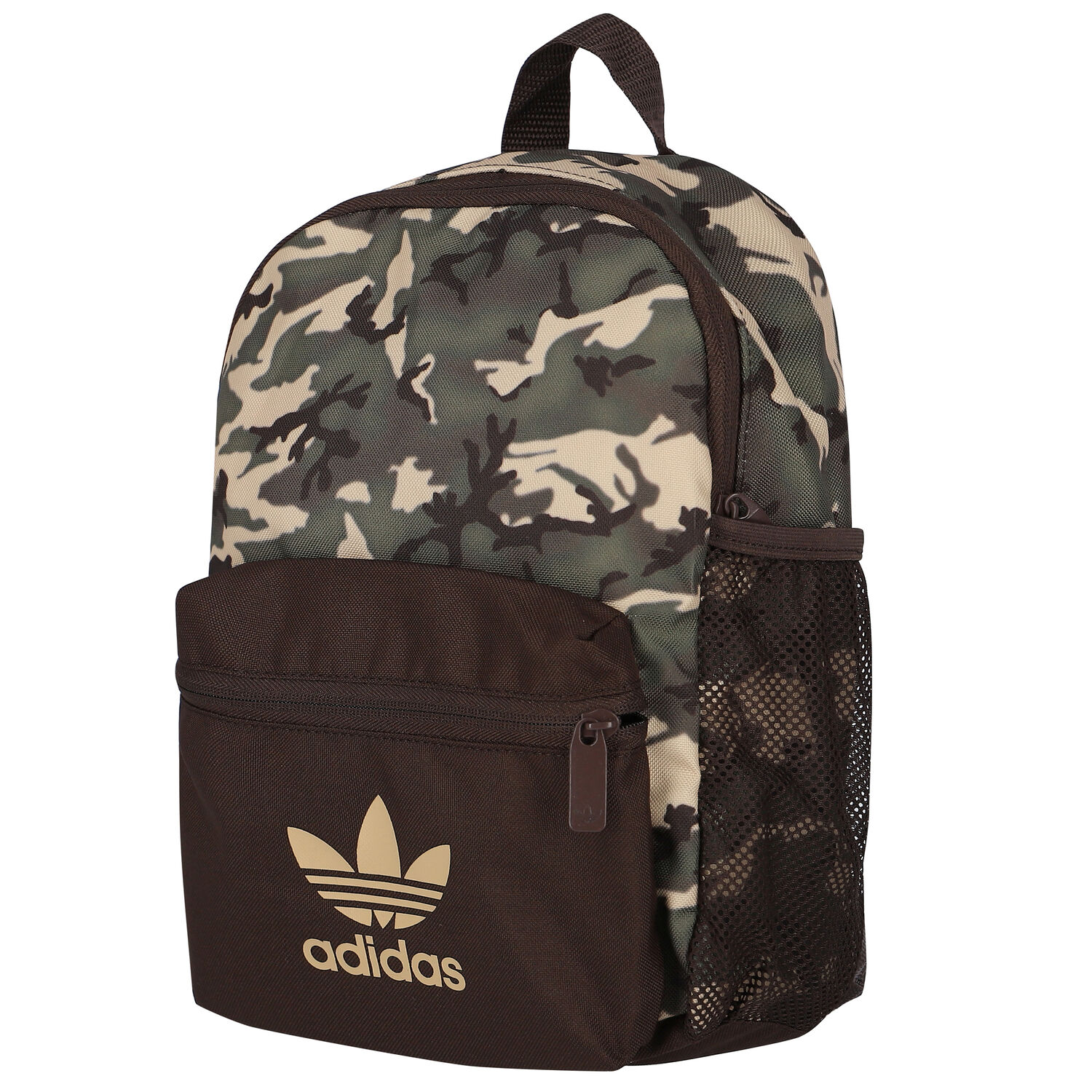Khaki Green Camouflaged Logo Backpack 31CM, 1, hi-res image number null