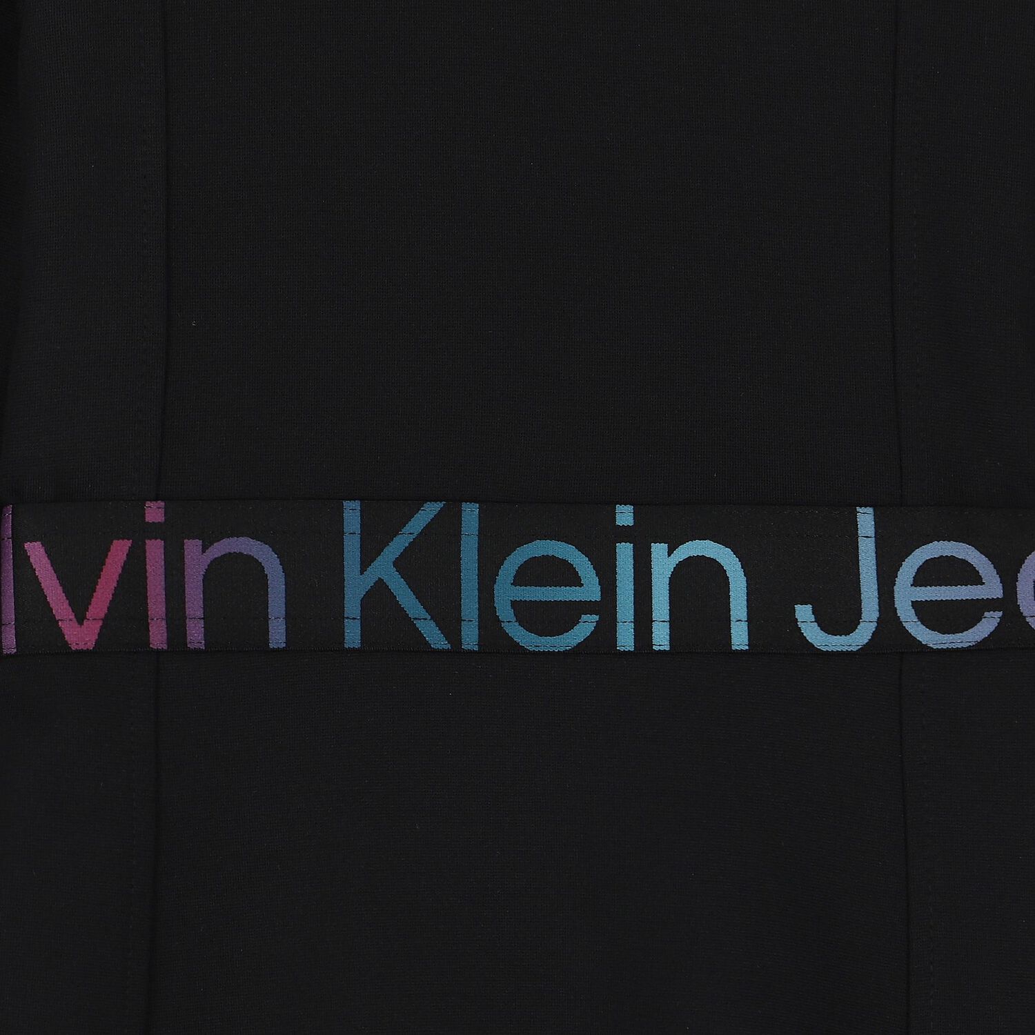 Girls Black Logo Dress, 2, hi-res