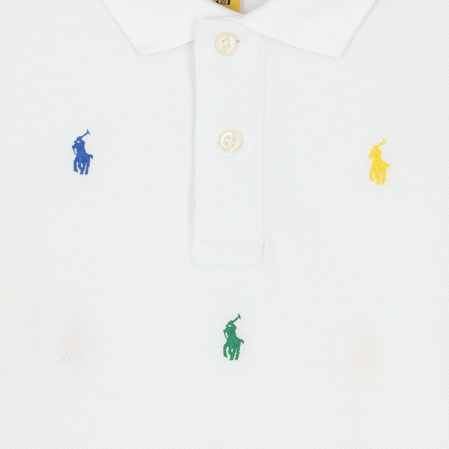 Boys White Logo Polo Shirt, 1, hi-res image number null