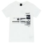 Boys White Logo T-Shirt, 1, hi-res