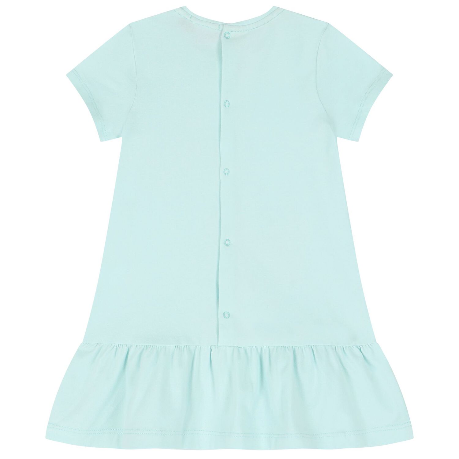 Younger Girls Aqua Logo Bag Dress, 2, hi-res