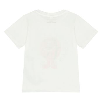 Younger Boys White Logo T-Shirt             
