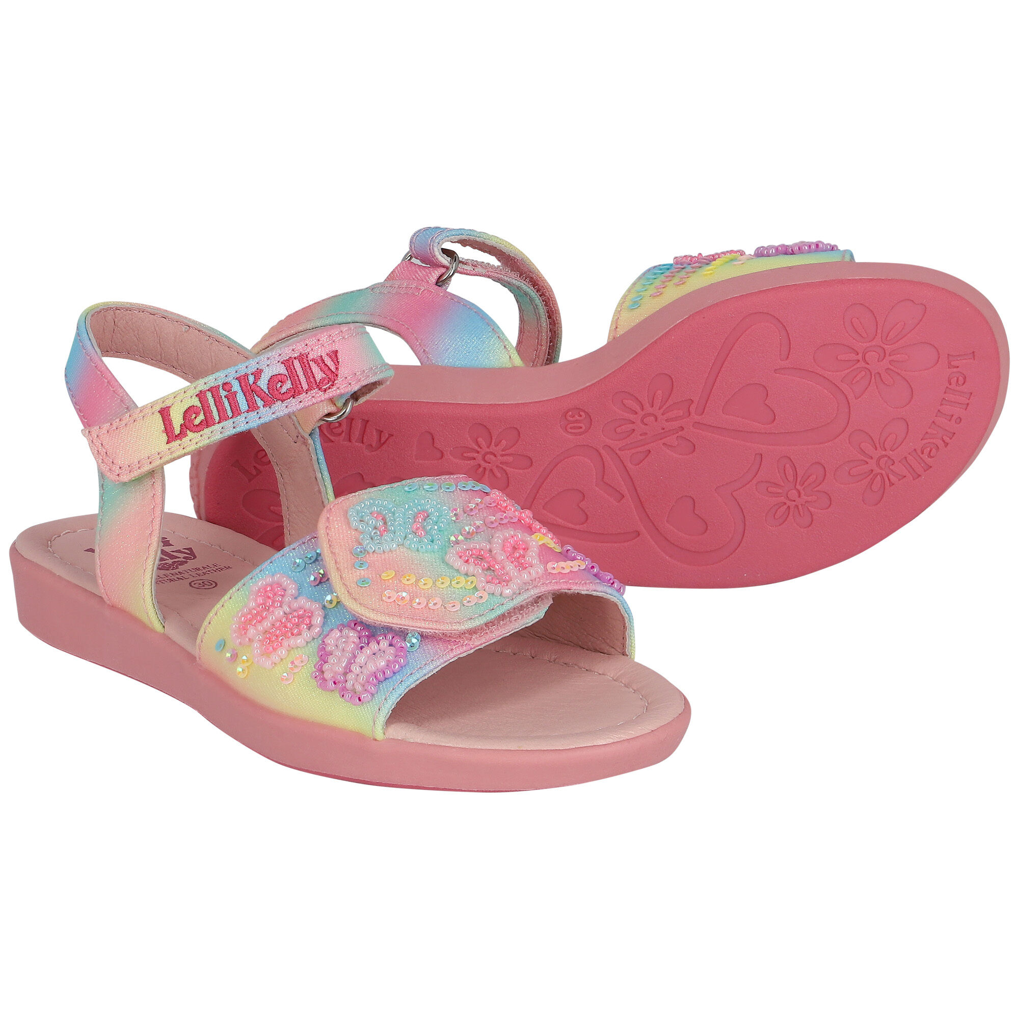 Lelli Kelly Girls Multi Colored Butterfly Sandals Junior Couture UAE