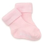 Baby Girls Pink & Beige Logo Socks ( 3-Pack ) , 1, hi-res