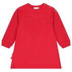 Girls Red Heart Dress Set, 1, hi-res