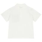 Boys Ivory Logo Polo Shirt, 1, hi-res
