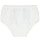 فستان بنات بالشعار باللون الابيض, 1, hi-res