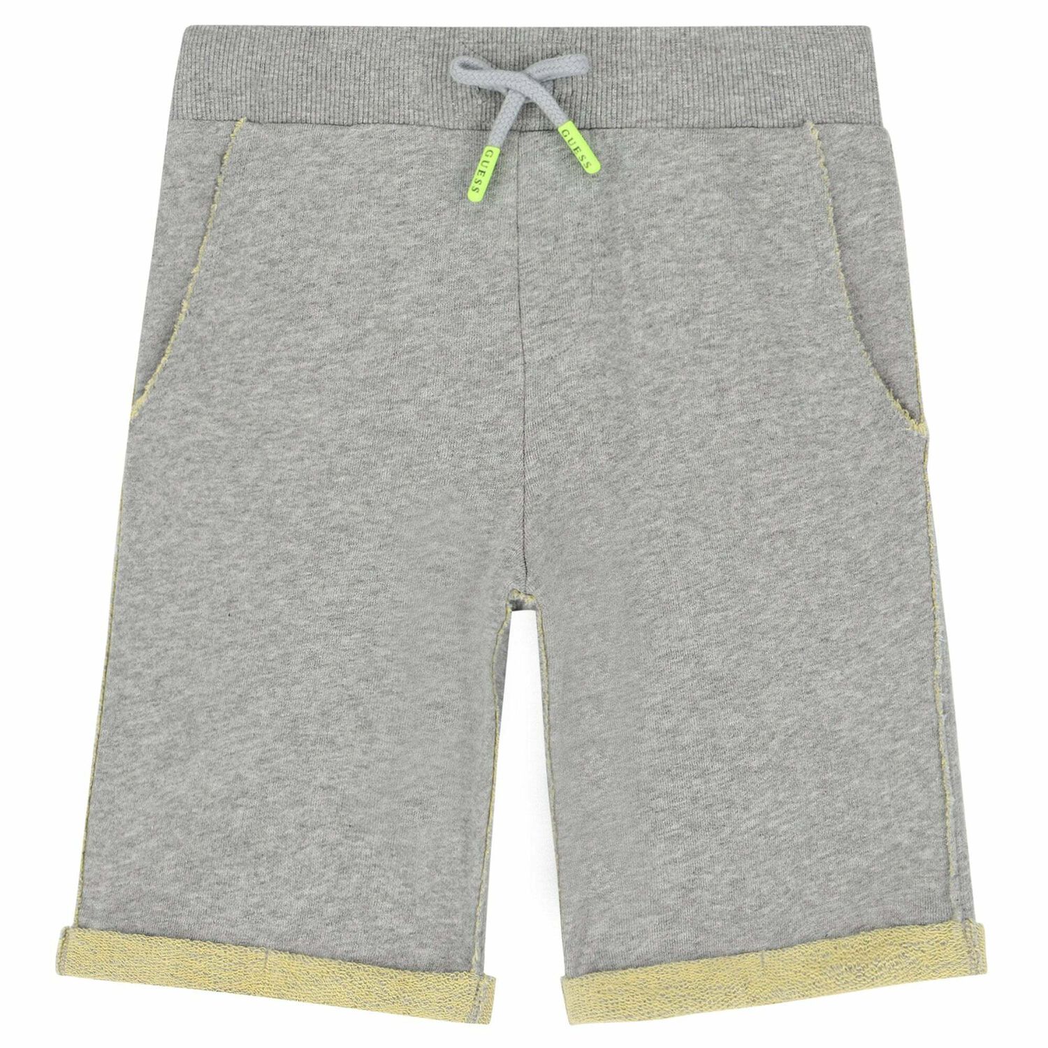 Boys Grey Logo Shorts, 2, hi-res