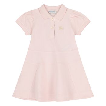 Younger Girls Pink Logo Dress