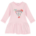 Younger Girls Pink Logo Dress Set, 1, hi-res