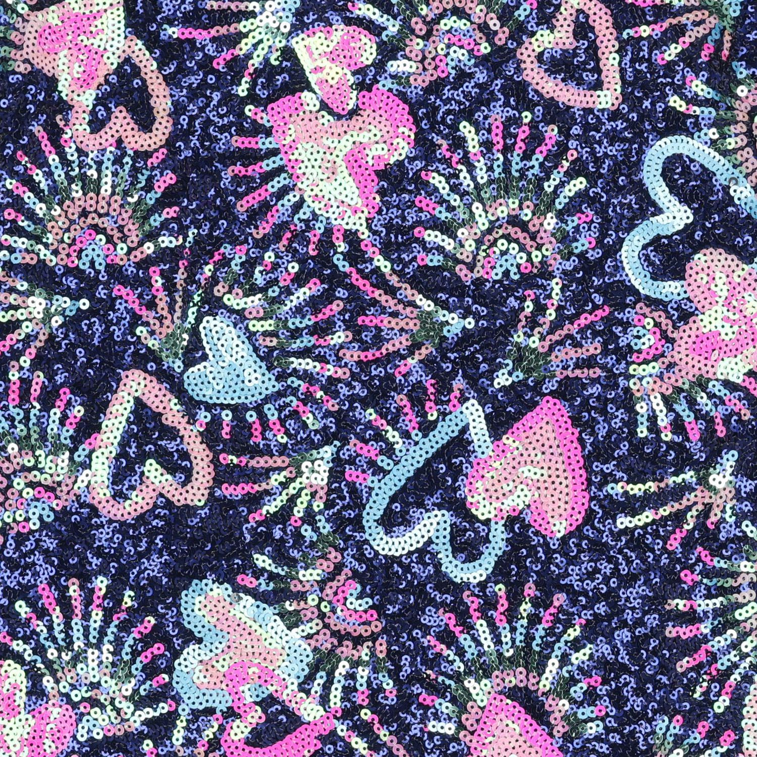 توب بنات بسحاب مطرز بالترتر باللون الكحلى , 1, hi-res image number null