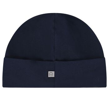 Baby Boys Navy Blue & Gold Hat