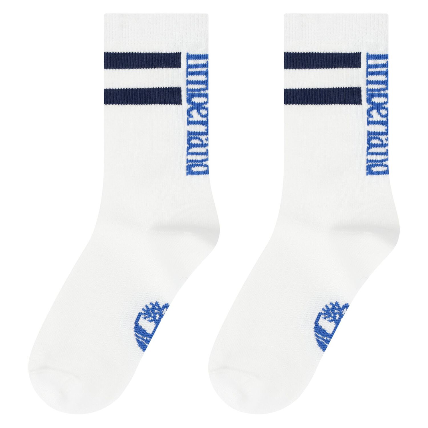 Boys White Logo Socks ( 2-Pack ), 1, hi-res image number null