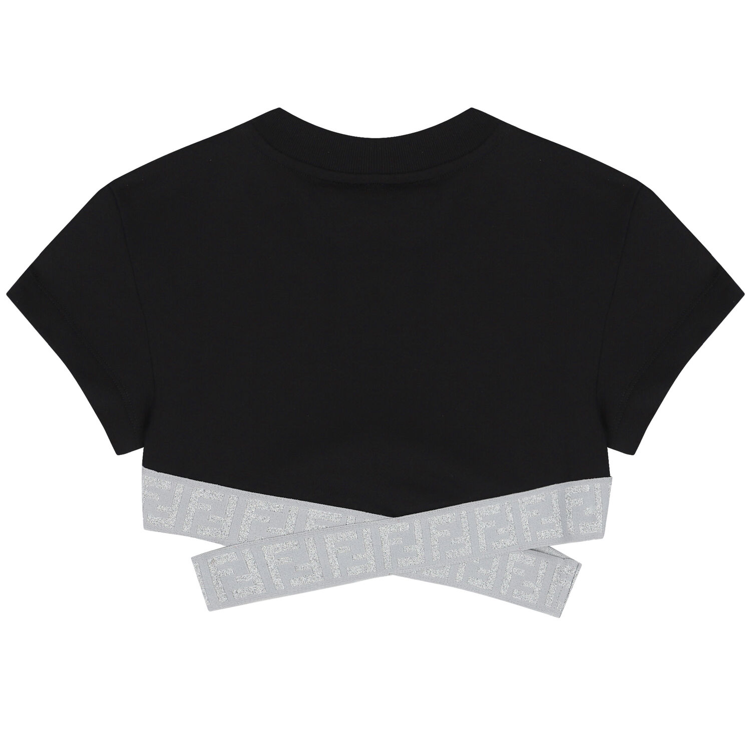 Girls Black & Grey Logo T-Shirt, 1, hi-res image number null