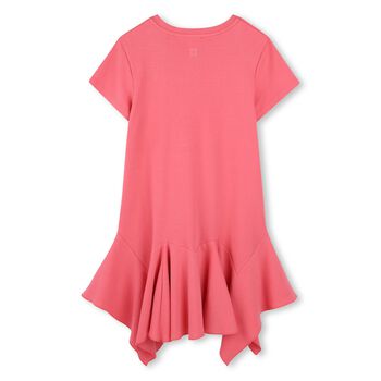 Girls Pink Logo Dress