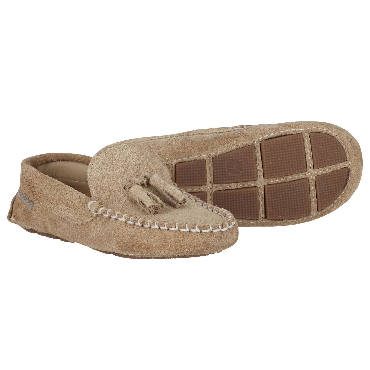 Boys Beige Suede Shoes, 2, hi-res