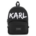 Black Logo Backpack, 1, hi-res