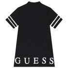 Girls Black Logo Dress, 1, hi-res