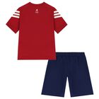 Boys Red & Navy Blue Marvel Shorts Set, 1, hi-res