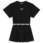 فستان بنات بالشعار باللون الأبيض و الأسود, 1, hi-res