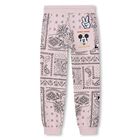 Girls Pink Bandana Disney Joggers, 1, hi-res