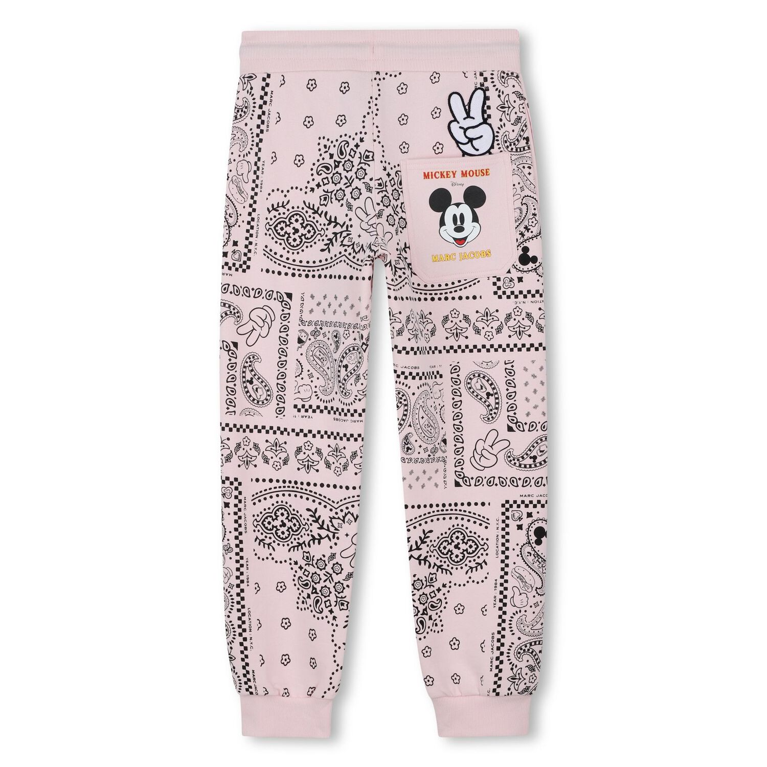 Girls Pink Bandana Disney Joggers, 1, hi-res image number null