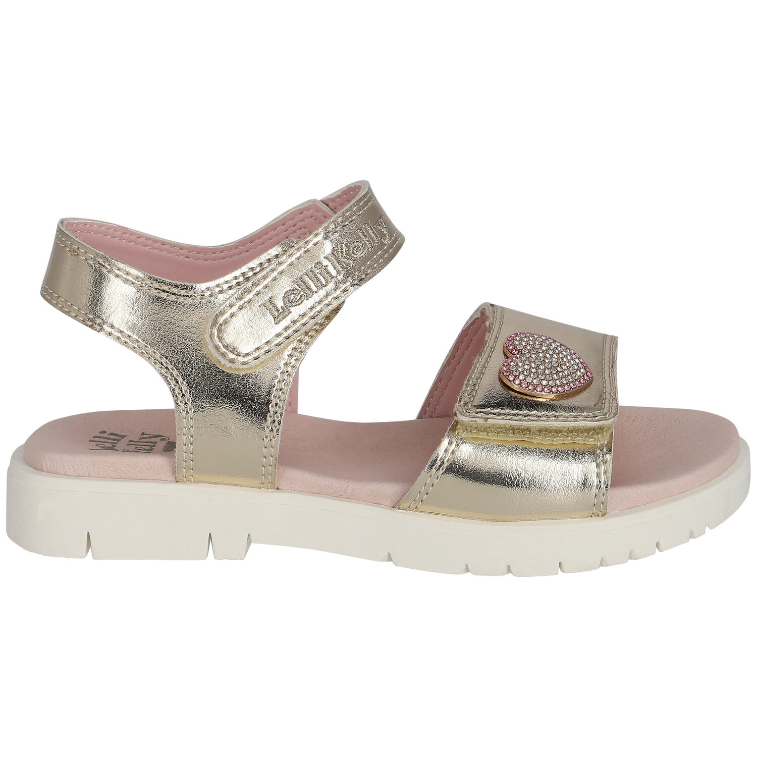 صندل بنات باللون الذهبي, 1, hi-res