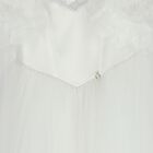 Girls Cendice White Organza Floral & Tulle Cape Dress, 1, hi-res