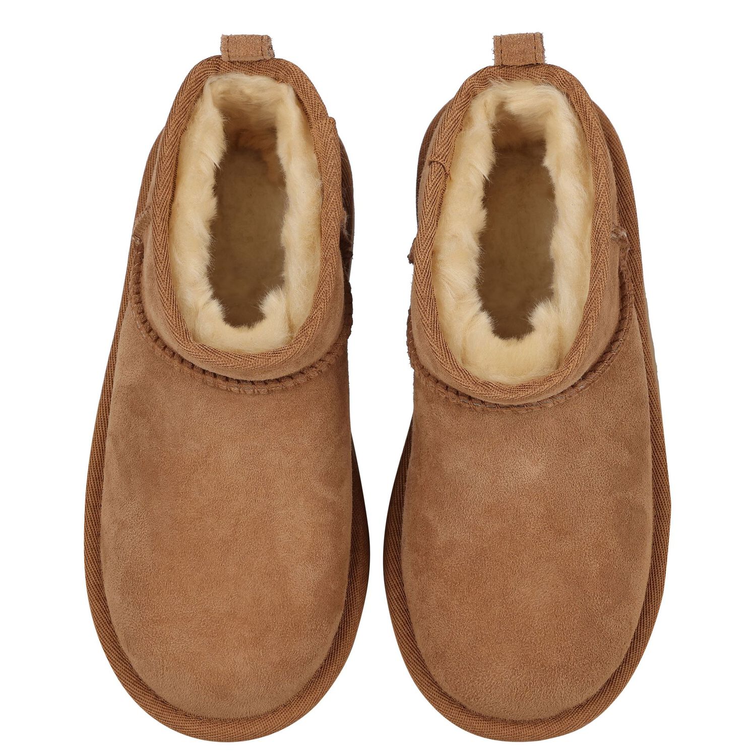 Beige Classic Ultra Mini Suede Boots, 3, hi-res