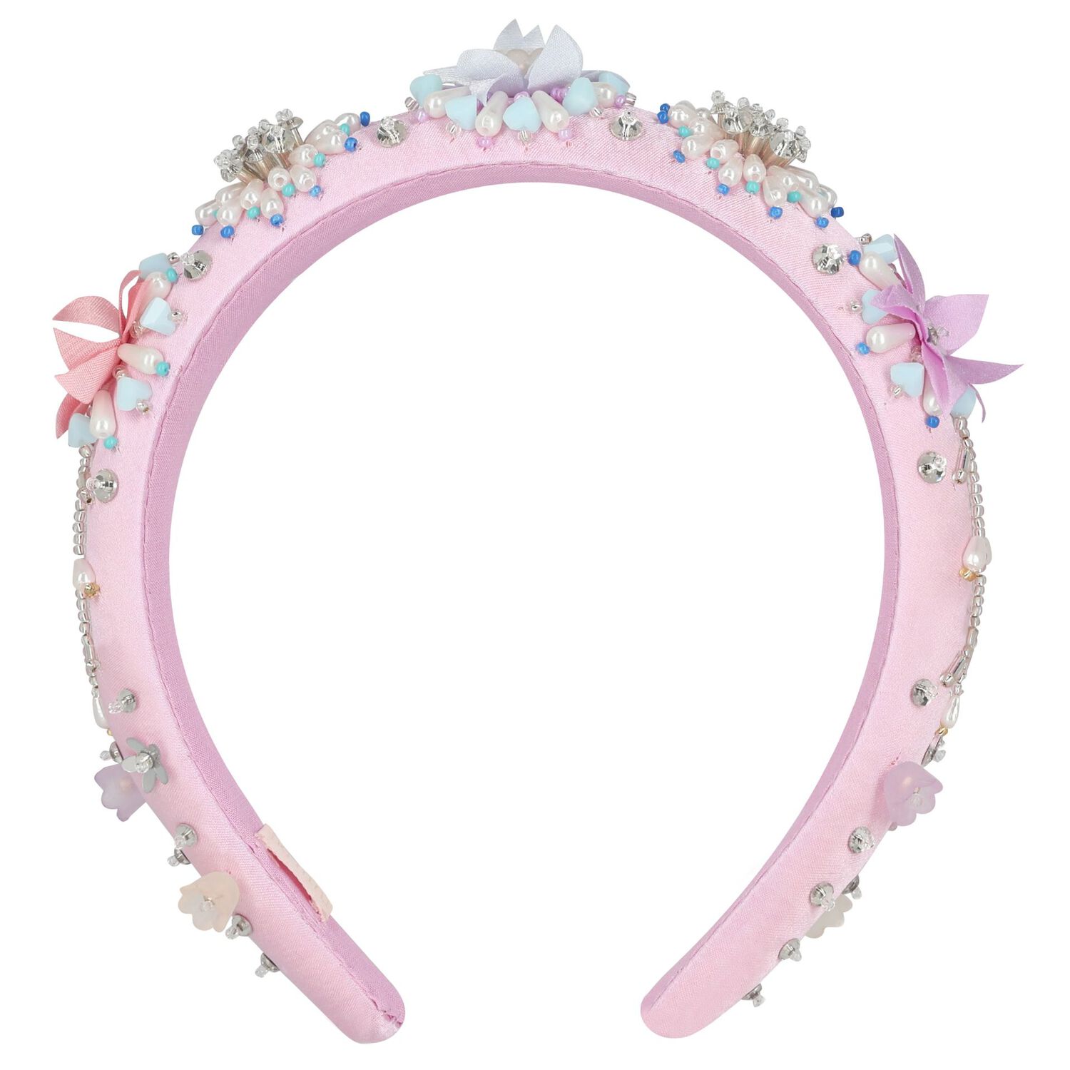 Girls Purple Embellished Headband, 1, hi-res