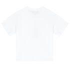 Girls White Logo T-Shirt, 2, hi-res