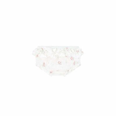 Baby Girls White Floral Pants