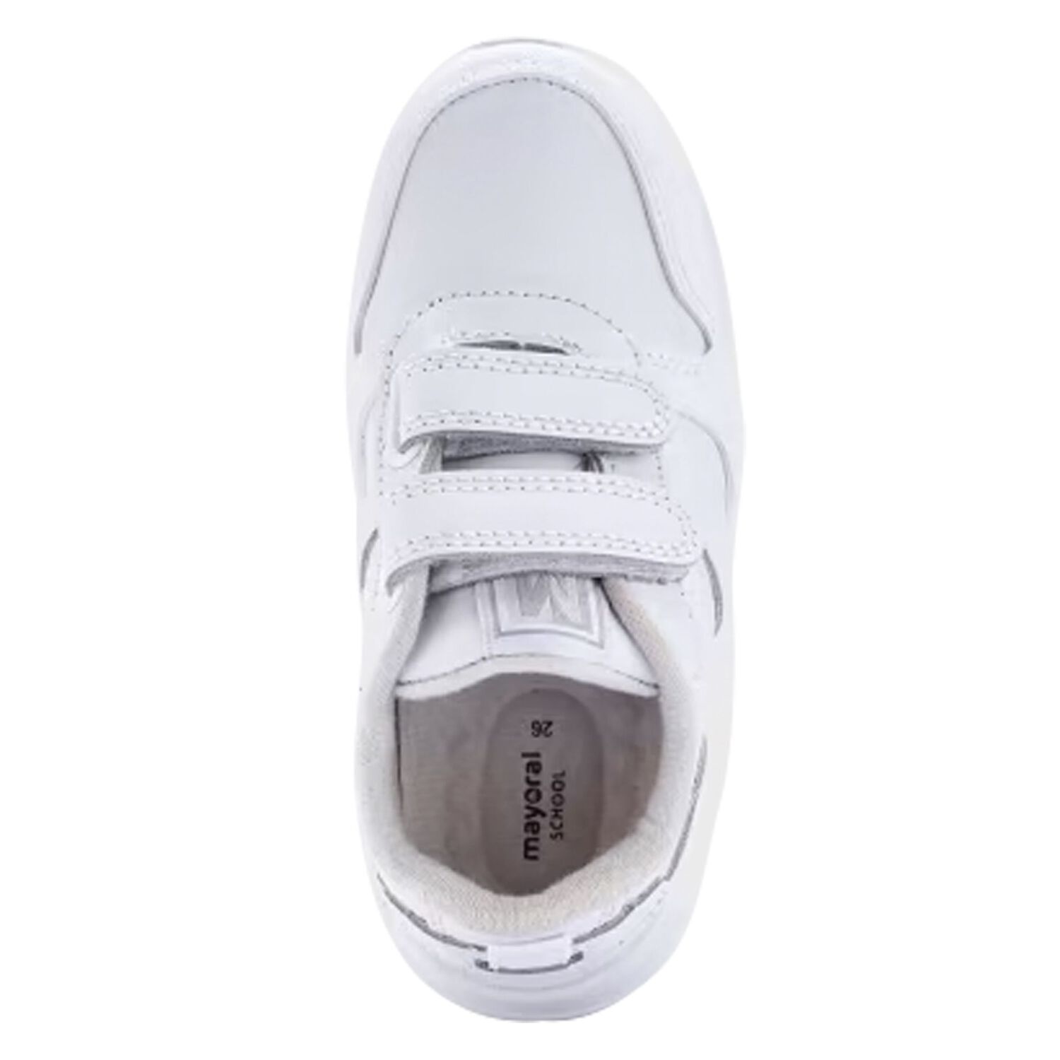Boys White Leather Trainers, 1, hi-res image number null