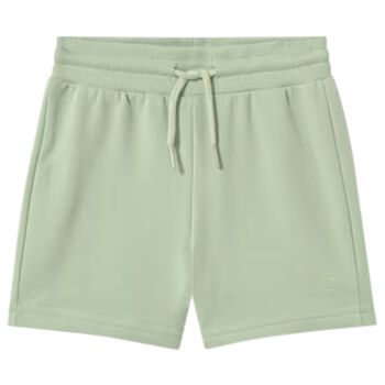 Younger Boys Green Logo Shorts