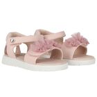 Younger Girls Pink Logo Sandals, 1, hi-res