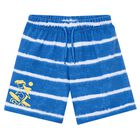 Boys Blue & White Striped Shorts, 1, hi-res