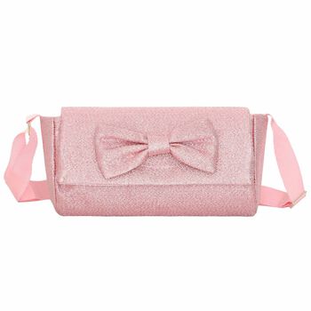 Girls Metallic Pink Handbag