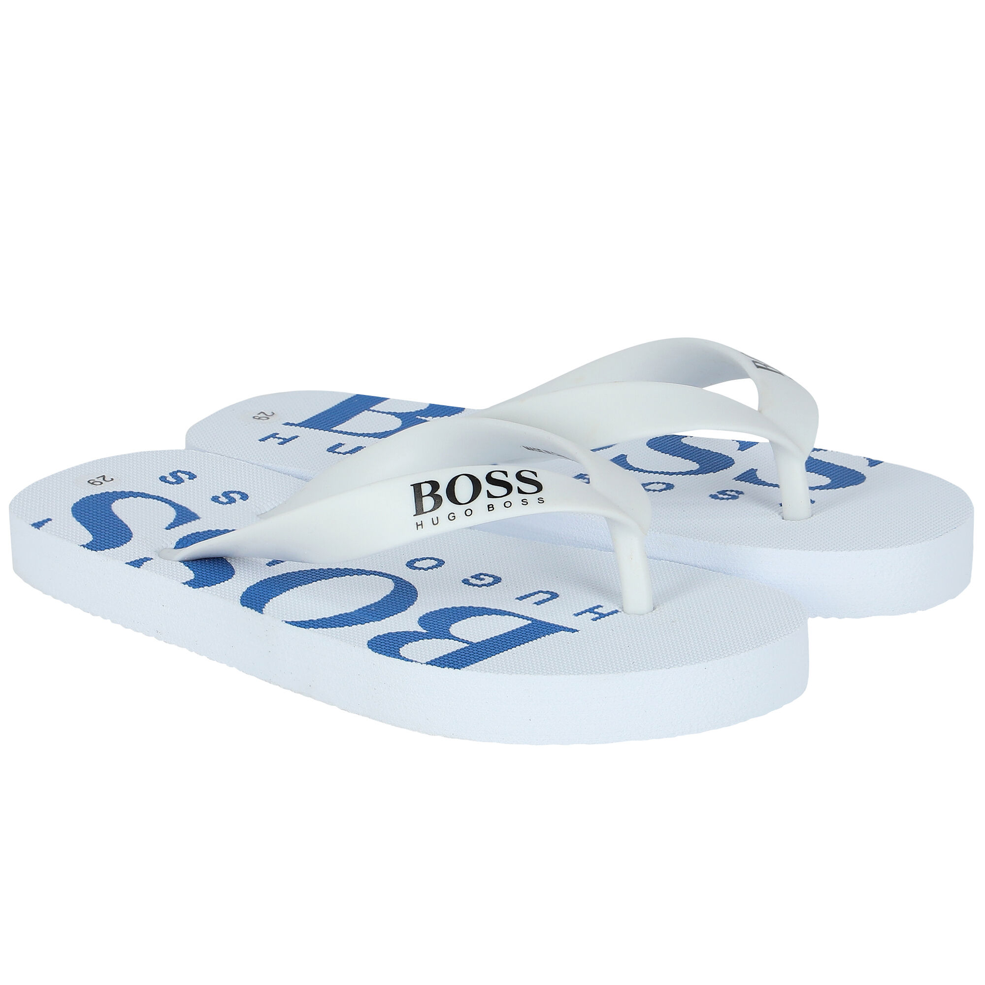Boys white flip flops clearance