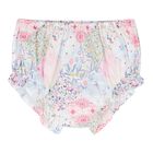 طقم فستان مزين بالزهور باللون الوردي للبنات , 1, hi-res