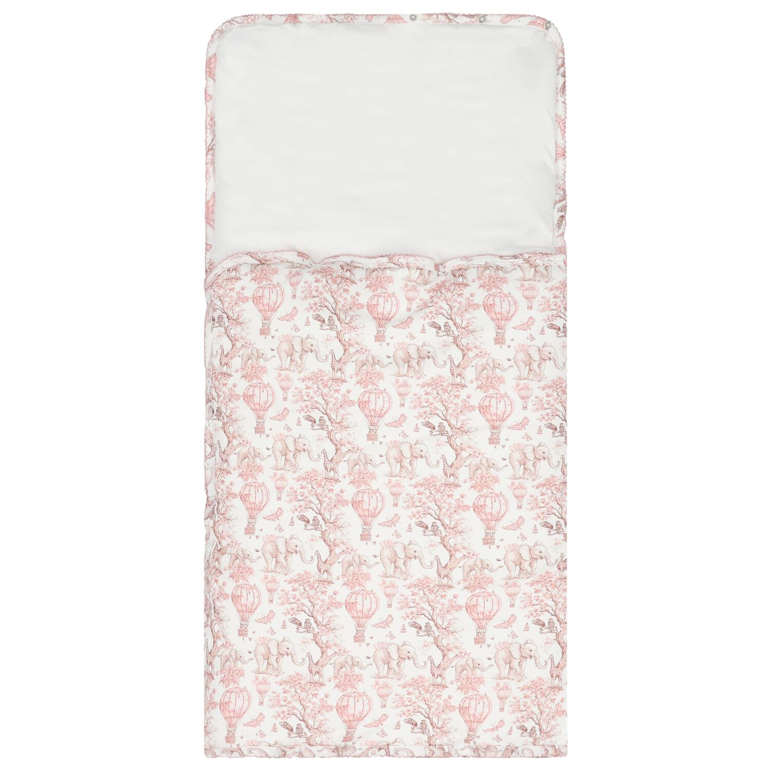 مدس افريقي للبنات باللونين الأبيض والوردي, 1, hi-res