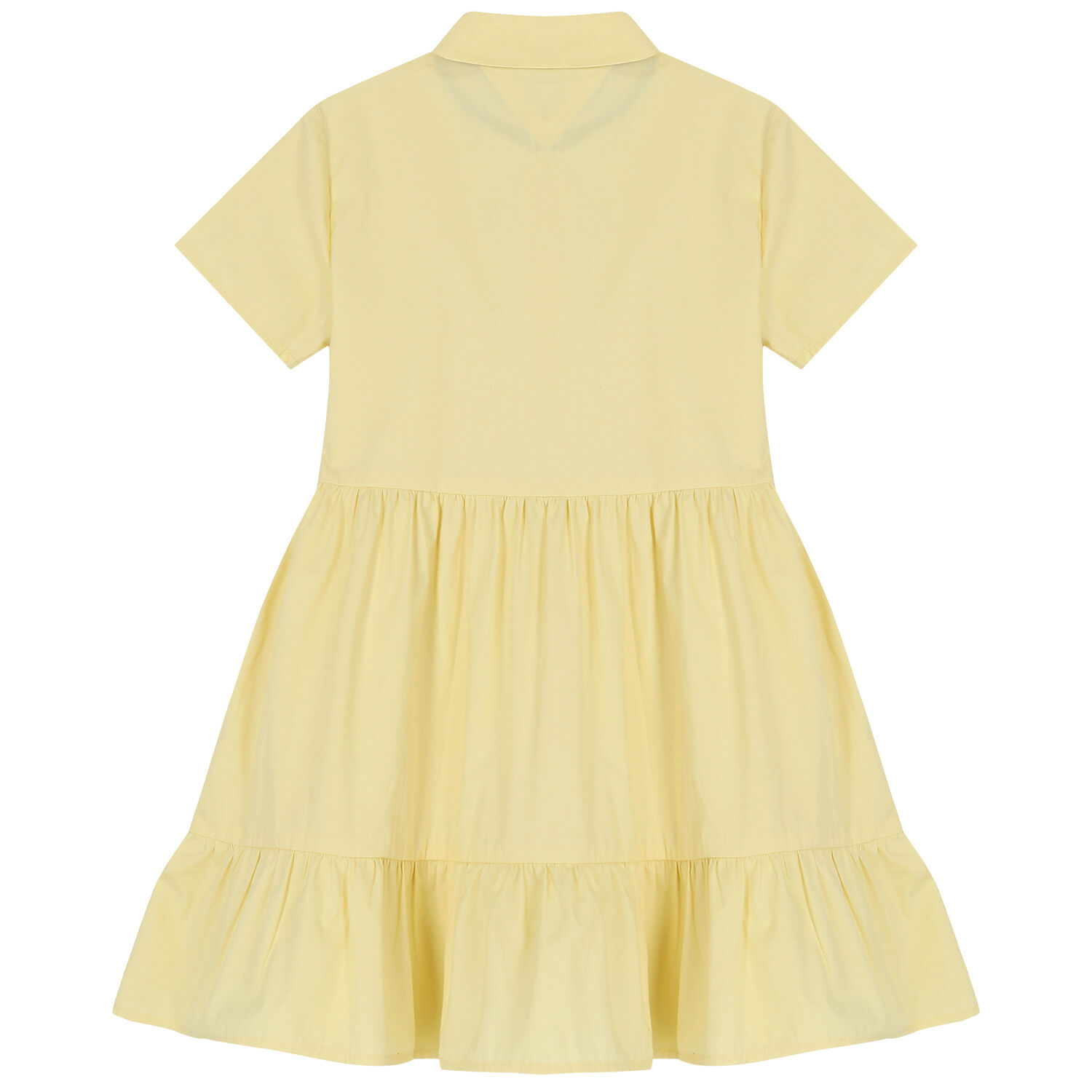 Girls Yellow Logo Shirt Dress, 2, hi-res