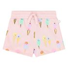 Younger Girls Pink Ice Cream Shorts, 1, hi-res