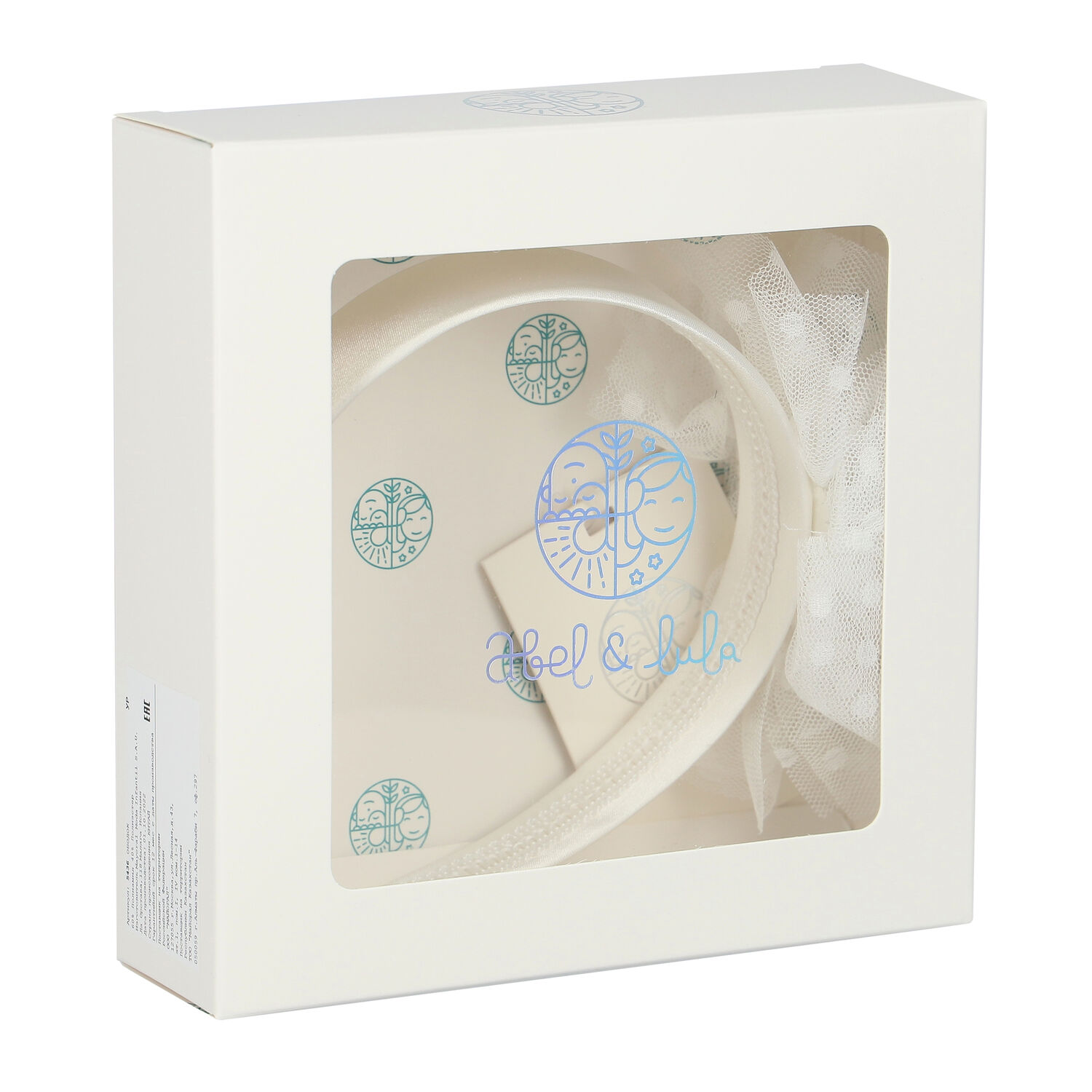 طوق شعر بنات تول بطبعة الزهور باللون الأبيض, 4, hi-res image number null