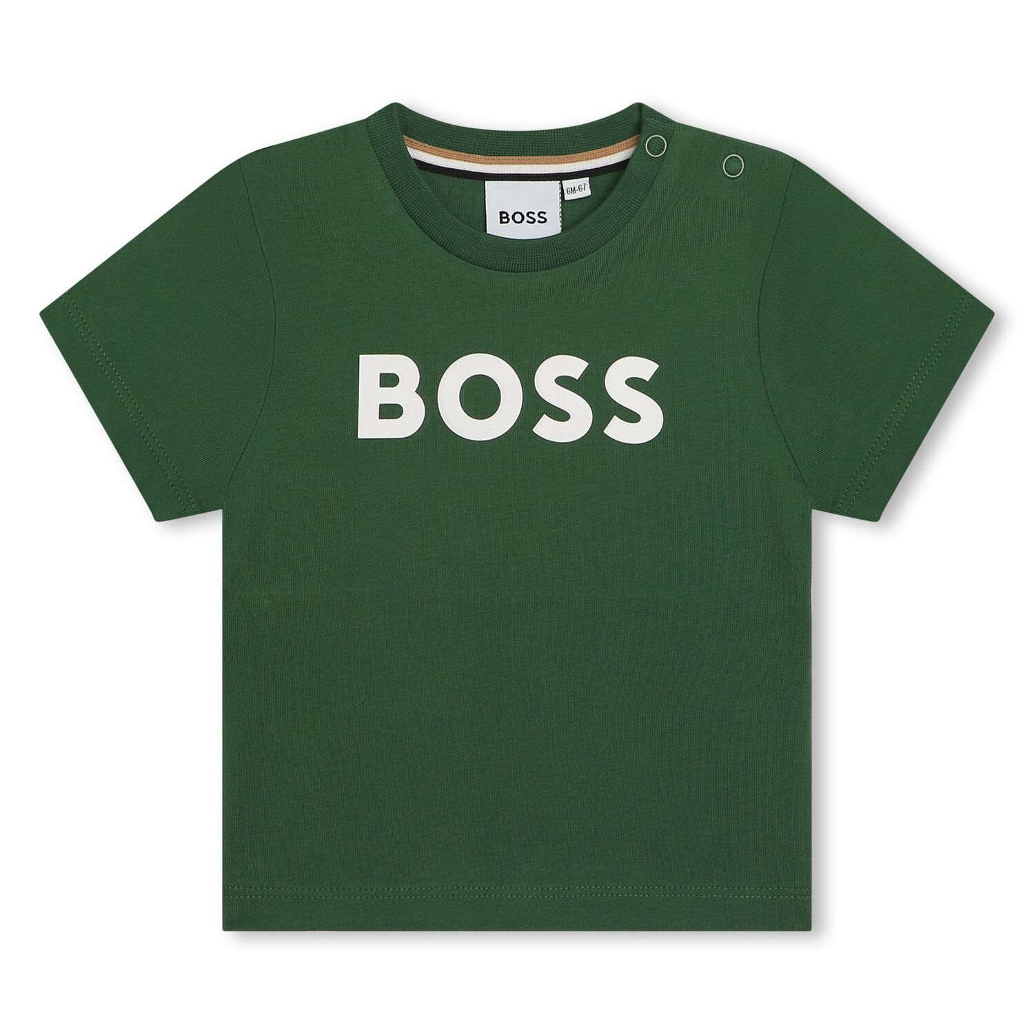 Younger Boys Green Logo T-Shirt, 2, hi-res