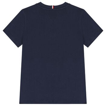 تيشيرت اولاد بالشعار باللون الكحلى 