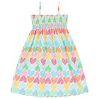 Girls Multi-Coloured Heart Dress, 1, hi-res