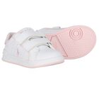 حذاء رياضى بنات بالشعار باللون الأبيض  , 1, hi-res