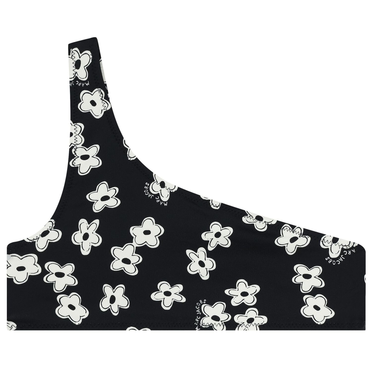 بكيني بطبعة الزهور باللون الأسود للبنات, 1, hi-res