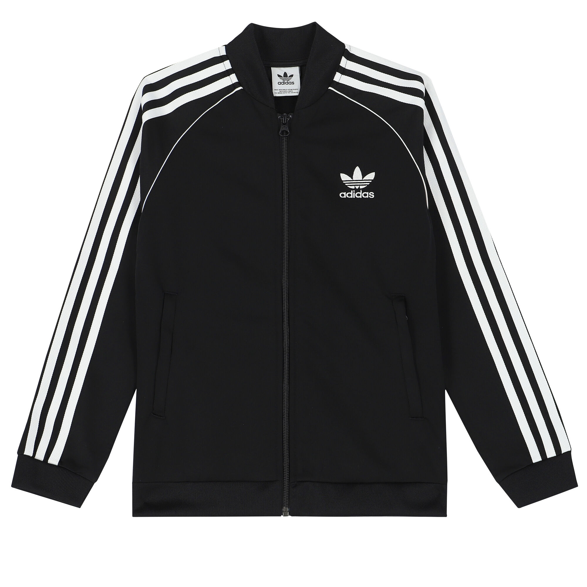 adidas Originals Black Logo Zip Up Top Junior Couture UAE